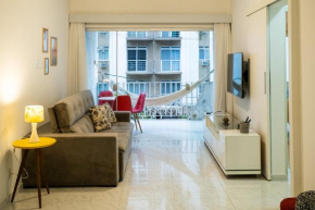Omar do Rio: Elegante 2Qts a 100m da Praia do Forte, c/ Internet 200mbps, Smart TV (C 30/102)